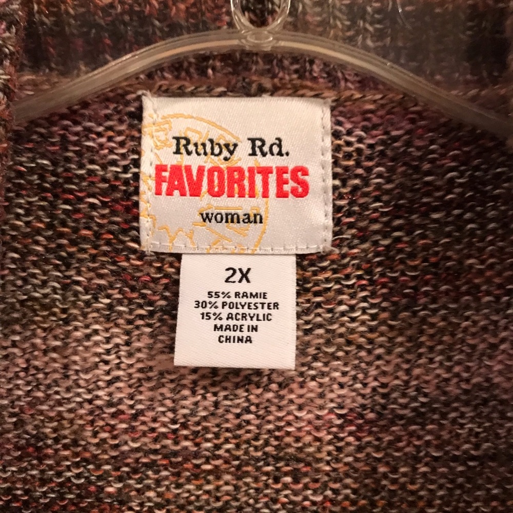 Ruby Rd. Multicolor Knit Cardigan - Picture 4 of 6